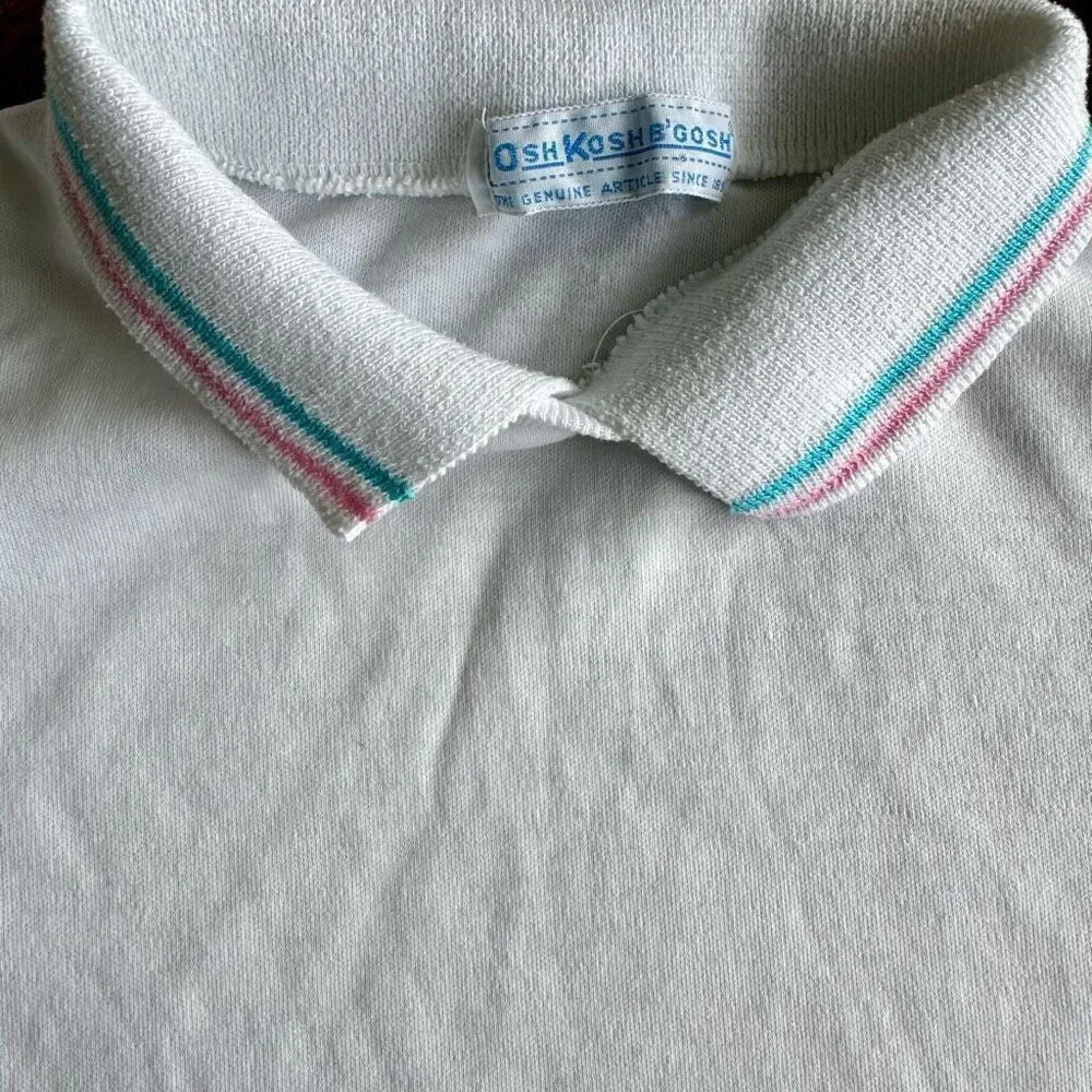 Vintage 90’s OshKosh B’gosh Pastel Snow Bunny Skiing Top